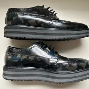 Prada | Shoes | Prada Derby Camo Shoes | Poshmark display picture 1